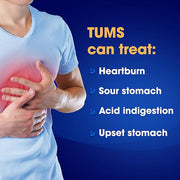 TUMS Smoothies Extra Strength Antacid Chewable Tablets for Heartburn Relief, Assorted Fruit - 140 Count