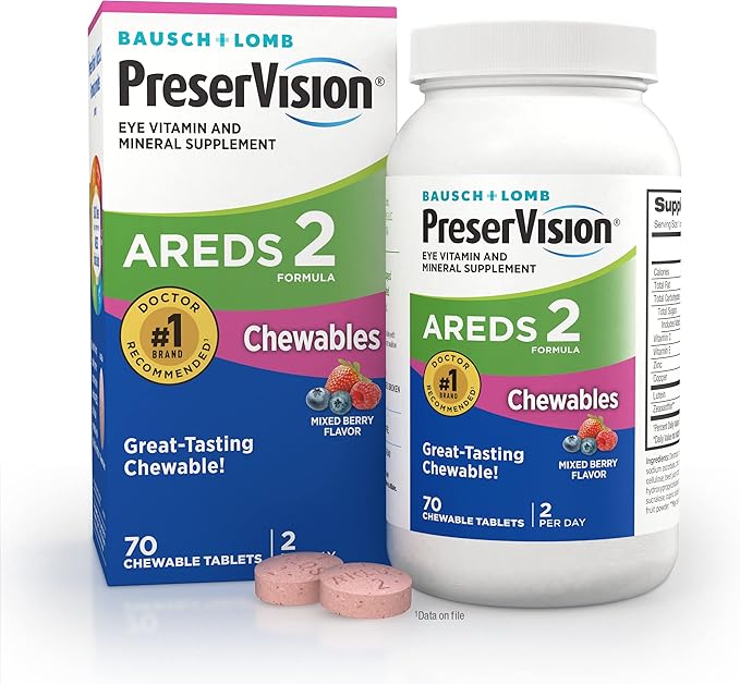 PreserVision® AREDS 2 Formula Vitamin & Mineral Supplement 70 ct Chewables