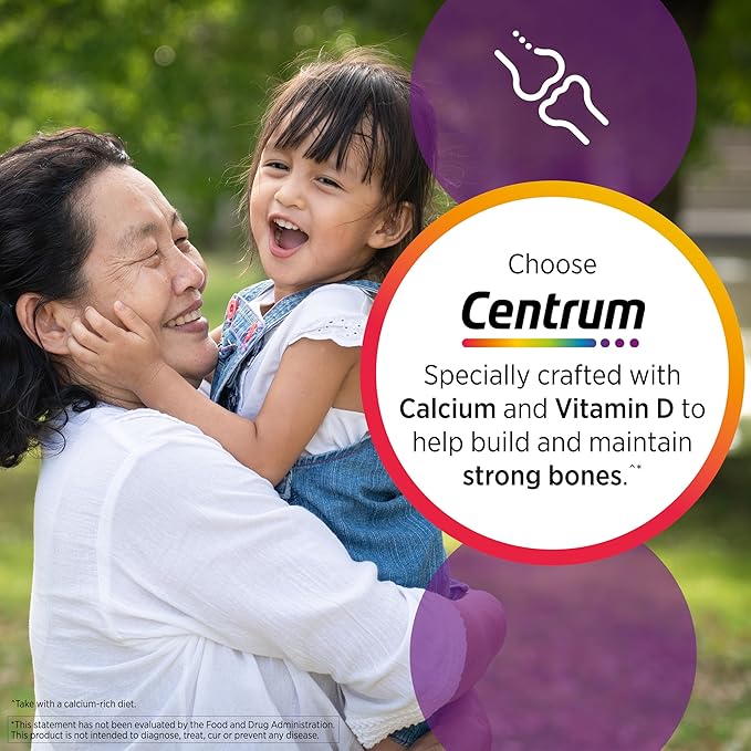 Centrum Minis Silver Women's Multivitamin for Women 50 Plus, Multimineral Supplement with Vitamin D3, B Vitamins, Non-GMO Ingredients, Supports Memory and Cognition in Older Adults - 280 Ct